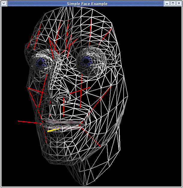 3D face mesh